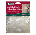 Mini Light Adhesive Clips. 40 Pack with 50 Adhesive Pads. Product code 5170-99-6240