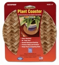 Drymate Plant Coasters. Light Green Bamboo Weave Print.