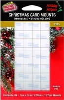 Removable Christmas Card Mounts. Card Hangers. 64ct pack.