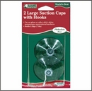 Large Suction Cups with Metal Hooks. 2 pack. Product code 6000-74-1043. Case pack 12. This is a Powerwing Display product.